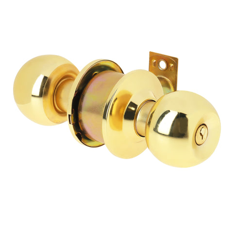 Cerradura tipo esfera cilíndrico, recámara, brillante, BASIC | BAL-LB-RP | 23563