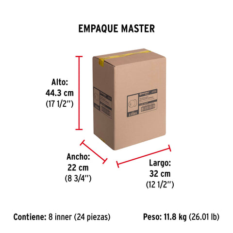 Cerradura tipo esfera, cilíndrico, recámara, cromo, BASIC | BAL-CM-RP | 23565