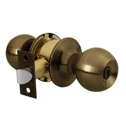 Cerradura tipo esfera, cilíndrico, baño, antiguo, BASIC | BAL-LA-BP | 23567