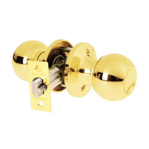 Cerradura tipo esfera, tubular, entrada, brillante, BASIC | BALT-LB-EP | 23655
