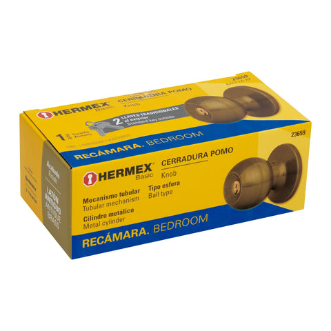 Cerradura tipo esfera, tubular, recámara, antiguo, BASIC | BALT-LA-RP | 23659