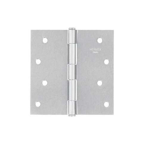 Bisagra cuadrada 4', satinado, cabeza plana, BASIC | BC-403PP | 23689
