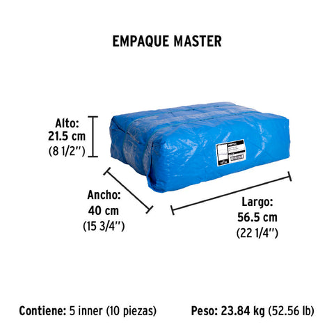 Lona de polietileno 4 x 5 m, azul, 110 g/m2, PRETUL | LP-45 | 23734