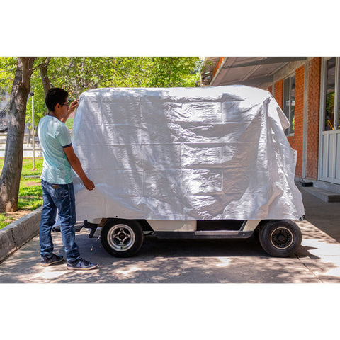 Lona de polietileno 3 x 4 m, blanca, 110 g/m2, PRETUL | LP-34B | 23772