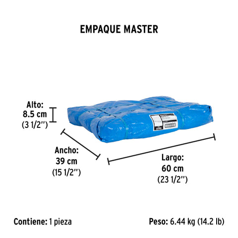 Lona de polietileno 6 x 9 m, azul, 110 g/m2, PRETUL | LP-69 | 23785