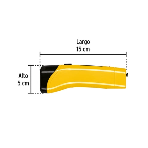 Linterna plástica de LED, 50 lm, recargable, PRETUL | LILE-3P | 24050