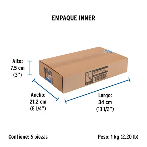 Manguera para gas, aluminio, 3/8' flare, 100 cm, FOSET BASIC | FGA-10P | 24061