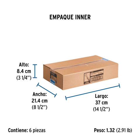 Manguera para gas, aluminio, 3/8' flare, 150 cm, FOSET BASIC | FGA-15P | 24062