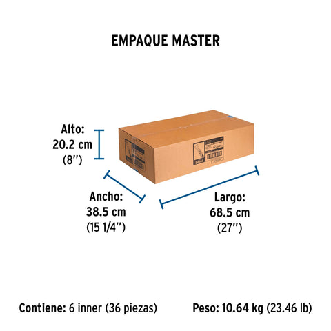 Manguera para gas, aluminio, 3/8' flare, 200 cm, FOSET BASIC | FGA-20P | 24063