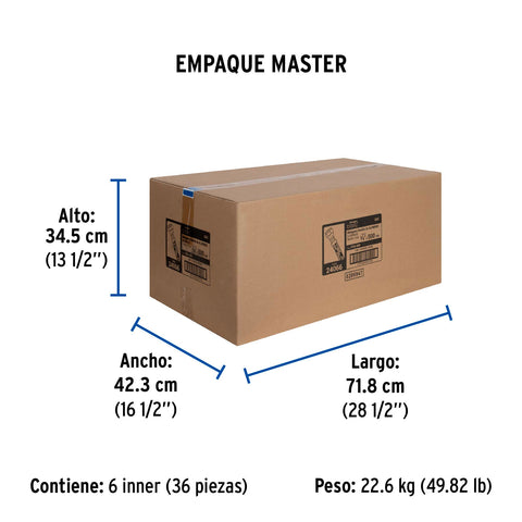 Manguera para gas, aluminio, 3/8' flare, 500 cm, FOSET BASIC | FGA-50P | 24066
