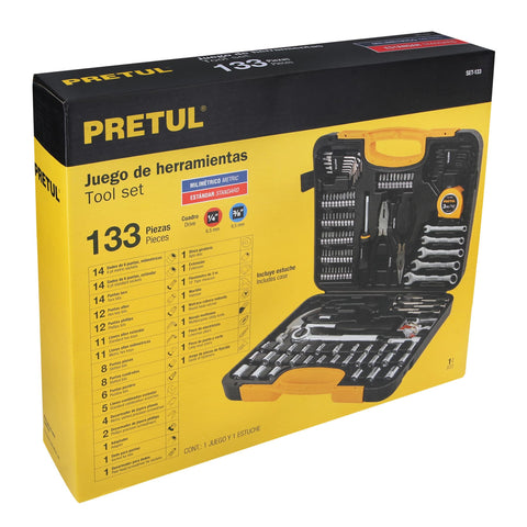 Juego de 133 herramientas, Pretul | SET-133 | 24223