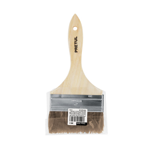 Brocha uso general de 4' con mango de madera, Pretul | BRE-4 | 24476