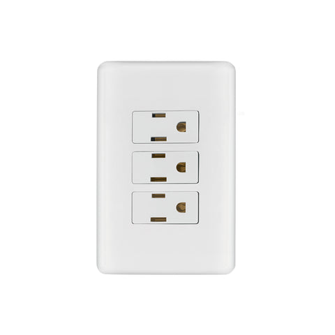 Placa armada con 3 contactos, Volteck Basic | PA-COTR-B | 25082