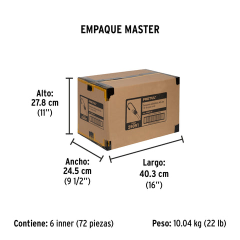 Bolsa con 2 tensores elásticos verdes de 45 cm, Pretul | TENS-2C | 25091