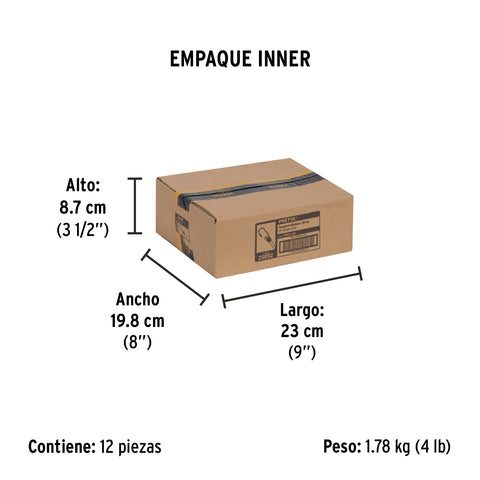 Bolsa con 2 tensores elásticos amarillos de 60 cm, Pretul | TENS-2M | 25092
