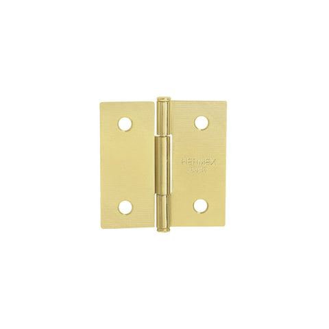 Bisagra cuadrada 2', latonado, cabeza plana, HERMEX BASIC | BC-201PP | 25108