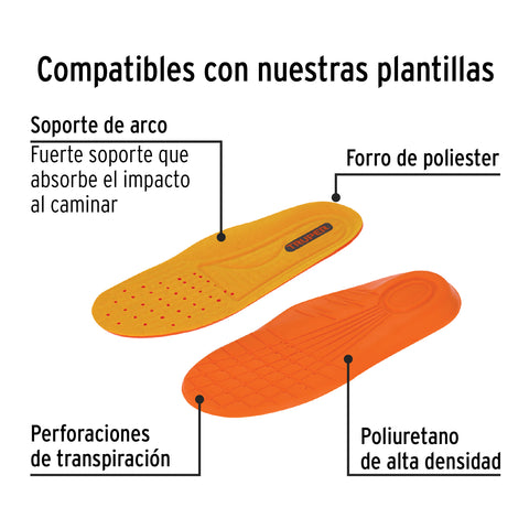 Bota de seguridad café, #26, casquillo de poliamida, PRETUL | ZC-026C | 25981