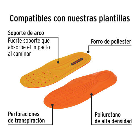 Bota de seguridad negra, #28, casquillo de poliamida, PRETUL | ZC-028N | 25993