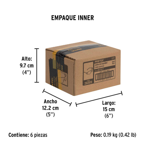 Lentes de seguridad azules, Pretul Lite | LEN-SZ-P | 26009