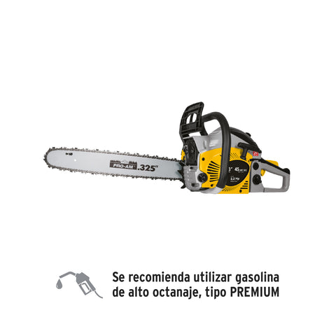 Motosierra 45 cc a gasolina con barra de 18', Pretul | MOT-4518P | 26017