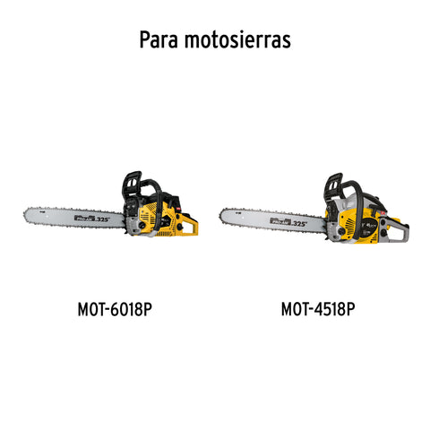 Barra de repuesto 18' p/motosierra a gasolina 45cc | BAMO-18P | 26018