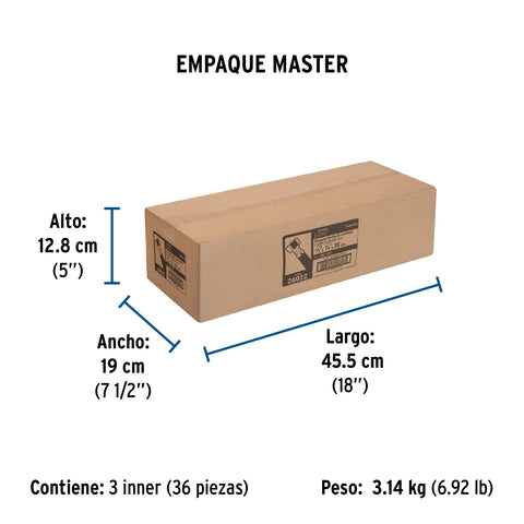 Manguera p/WC, aluminio, 1/2' x 7/8', 35 cm, BASIC | FWC-35P | 26022