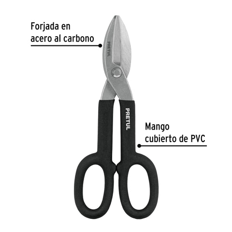 Tijera para hojalatero 10', Pretul | TH-10P | 26050