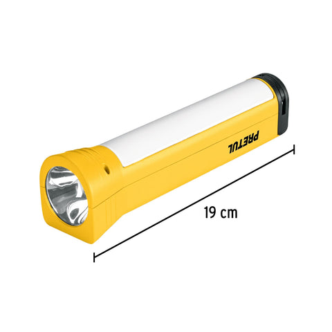 Linterna plástica de LED, 100 lm, recargable, PRETUL | LIRE-200P | 26070