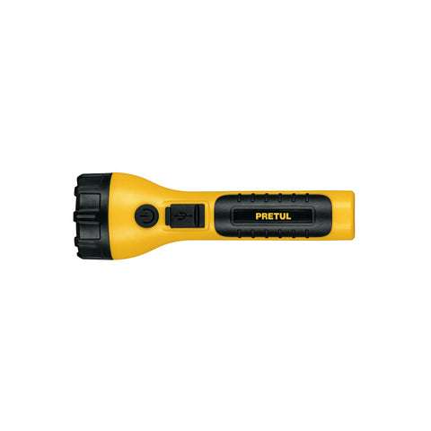 Linterna plástica de LED, 120 lm, recargable, PRETUL | LIRE-120P | 26101