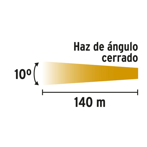 Linterna plástica de LED, 180 lm, recargable, PRETUL | LIRE-180P | 26102