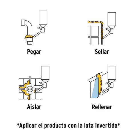 Espuma expansiva de poliuretano, 300 ml, PRETUL | ESEX-300P | 27007