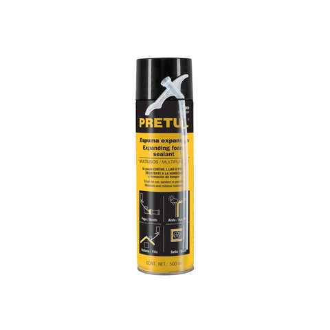 Espuma expansiva de poliuretano, 500 ml, PRETUL | ESEX-500P | 27008