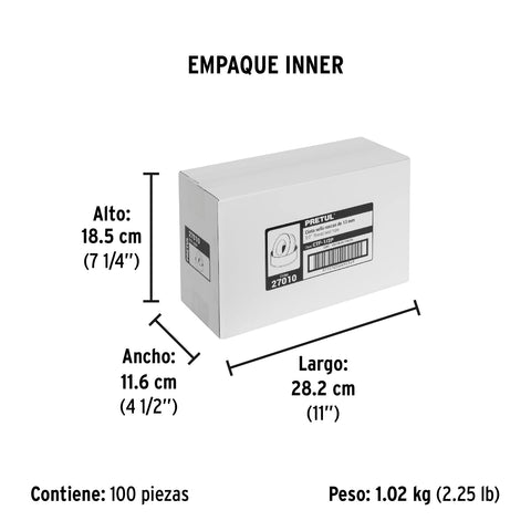 Cinta sella roscas 1/2' x 7m, PRETUL | CTF-1/2P | 27010