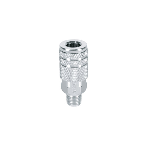 Cople rápido de acero, macho, cuerda 1/4' NPT, PRETUL | COPLE-MA-1/4P | 27029