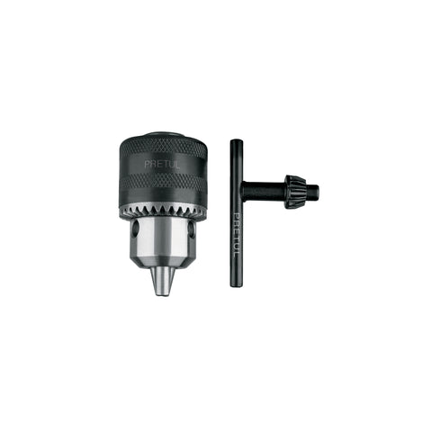 Broquero 3/8' con llave, cuerpo moleteado, PRETUL | BRO-3/8N-P | 27037