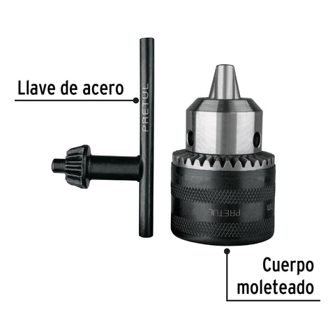 Broquero 1/2' con llave, PRETUL | BRO-1/2N-P | 27038