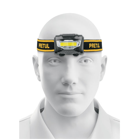 Linterna de minero LED 100 lm de 3 pilas AAA, PRETUL | LI-CA-3AAAP | 27083