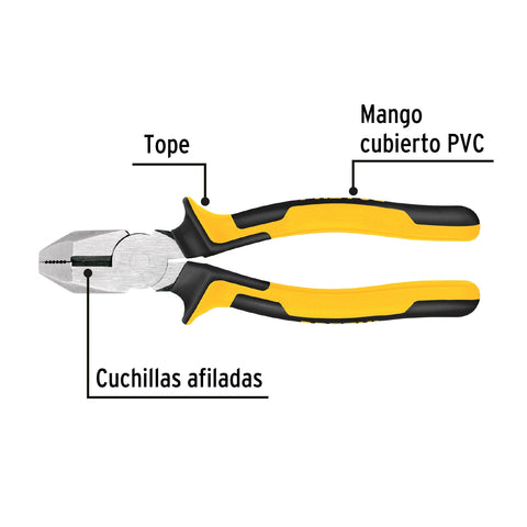 Pinza p/electricista 9' uso rudo, Comfort Grip, Pretul | 219-PX | 27155