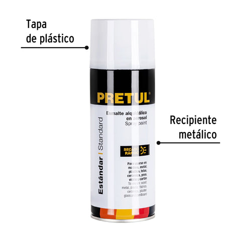 Pintura en aerosol, blanco mate, 400 ml, Pretul | PA-BM-P | 27175