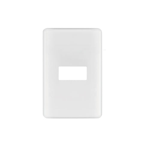 Placa 1 módulo de ABS, blanca, Volteck Basic | PPSE-B | 27222