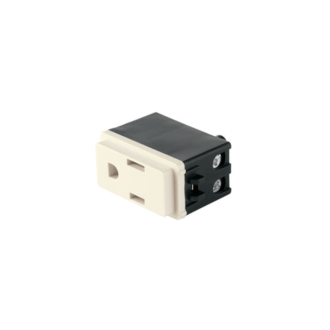 Contacto 2 polos + tierra, marfil, línea Volteck Basic | COA-BI | 27230