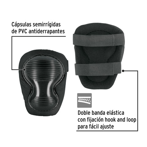 Rodilleras anti-derrapantes doble cápsula, Pretul | ROD-200 | 27241