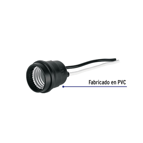 Portalámpara de PVC para intemperie, a granel, Volteck Basic | POIN-10GB | 27243