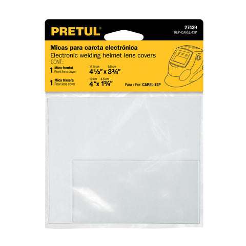 Bolsa c/2 micas para careta CAREL-12P, PRETUL | REP-CAREL-12P | 27439