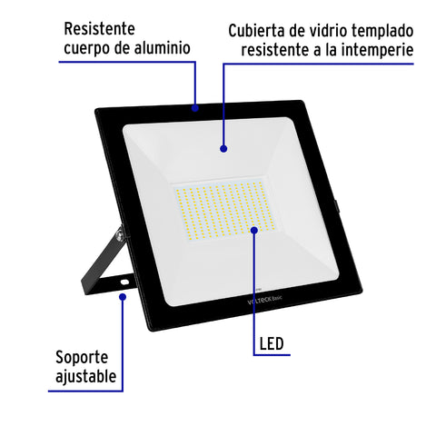 Reflector LED para exteriores 150W 6500K, VOLTECK BASIC | REF-405L | 28017