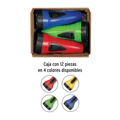 Linterna plástica de LED, 60 lm, recargable a granel, PRETUL | LIRE-3CG | 28021