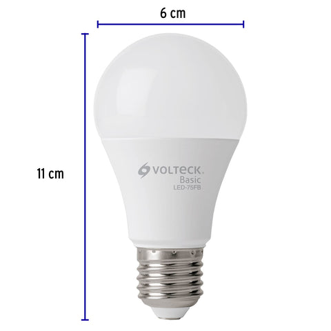 Lámpara LED A19 10 W (equiv. 75 W), luz de día, caja, Basic | LED-75FB | 28063