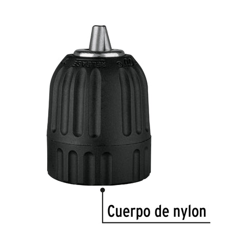 Broquero 3/8' sin llave, para máquinas inalámbricas, PRETUL | BRO-TR-12P | 28111