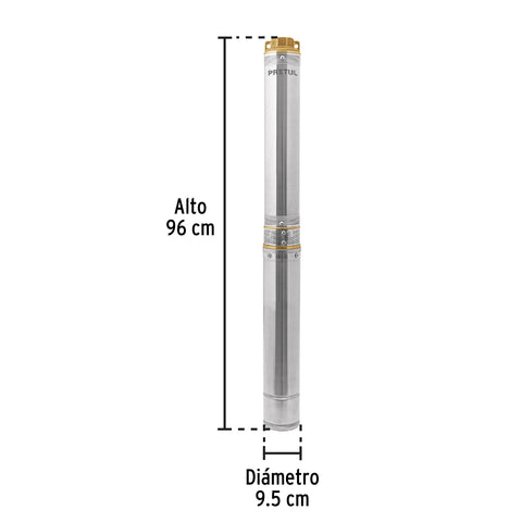 Bomba sumergible tipo bala, 2HP, uso agrícola, PRETUL | BOS-2LMP | 28201