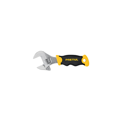 Llave ajustable (perico corto) 6' cromada con grip, Pretul | PECO-6P | 28219